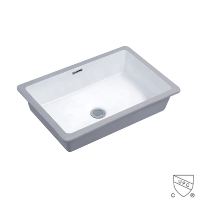 Moderne sous l'évier rectangulaire de lavabo de main d'installation de bâti