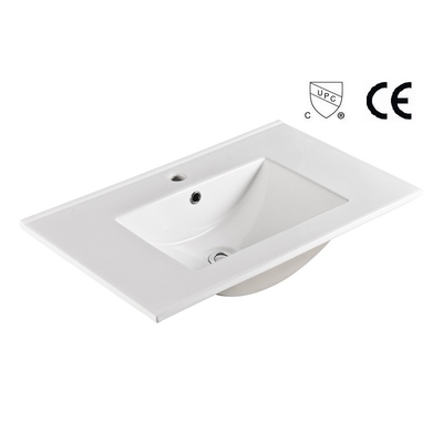 La vanité standard américaine de salle de bains descend la baisse dans la porcelaine blanche 700mm de Cupc