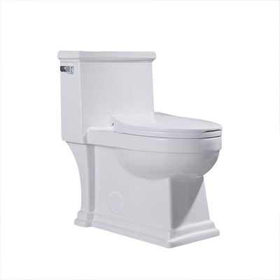 L'une seule pièce a prolongé la toilette bordée de Gpf Siphonic de la toilette 1,6 blanche