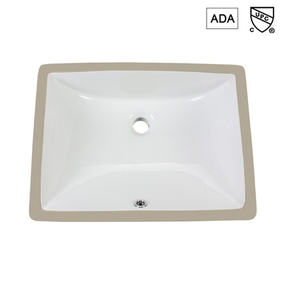 Rectangulaire standard américain d'Ada Bathroom Sink Corner Commercial monté