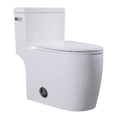 La toilette bordée d'une seule pièce de piège de Cupc S rond le trou de côté de cuvette siphonnent le rinçage