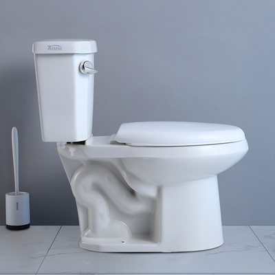 Fermeture douce affleurante simple Seat Ada Comfort Height de toilette en deux pièces de Siphonic
