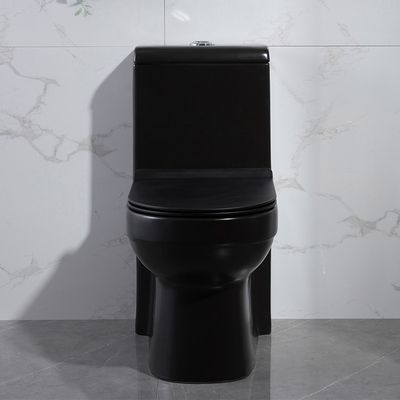Rond en céramique ovale de Gpf Cupc de la toilette 1,6 de morceau de Matt Black Dual Flush One
