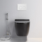 Fermeture douce Seat de Hung Toilet Adjustable Height And de mur ovale