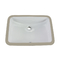 Le rectangle standard américain Undermount de vanité descendent en céramique blanc de 600mm