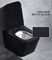 hôtel carré de mur de 8cm de mur compact résidentiel de Hung Toilet Black Flush For 2x4