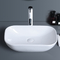 Lavabo résistant aux chocs de matériaux de plan de travail d'évier rectangulaire de salle de bains