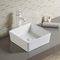 Évier matériel carré de navire de salle de bains de ferme de porcelaine de lavabo de dessus de Tableau entièrement