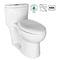 Carte de travail blanche 1.28GPF de cuvette des toilettes standard américaine d'une seule pièce de porcelaine