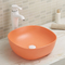 baisse de rond de 19x19 12x12 dans le gris blanc rouge orange rustique de bassin d'évier de salle de bains