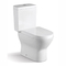 Bouton affleurant supérieur de double toilette ronde en deux pièces affleurante pour de petites salles de bains