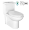 Toilette standard américaine de morceau de Cosette Dual Flush Elongated One dans le blanc Gpf 1,28