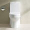 Les toilettes blanches de salles de bains choisissent le siphon d'une seule pièce bordé ovale affleurant de cuvette des toilettes