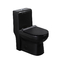 Siphon ovale d'une seule pièce noir Jet Toilet Flushing Systems de Gpf des toilettes 1,6