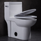 Taille ovale de confort de toilette de l'une seule pièce 1.28GPF/4.8LPF double carte de travail de 1 morceau