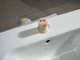 Double porcelaine blanche de l'évier 1200mm de salle de bains de dessus de vanité pour le Cabinet